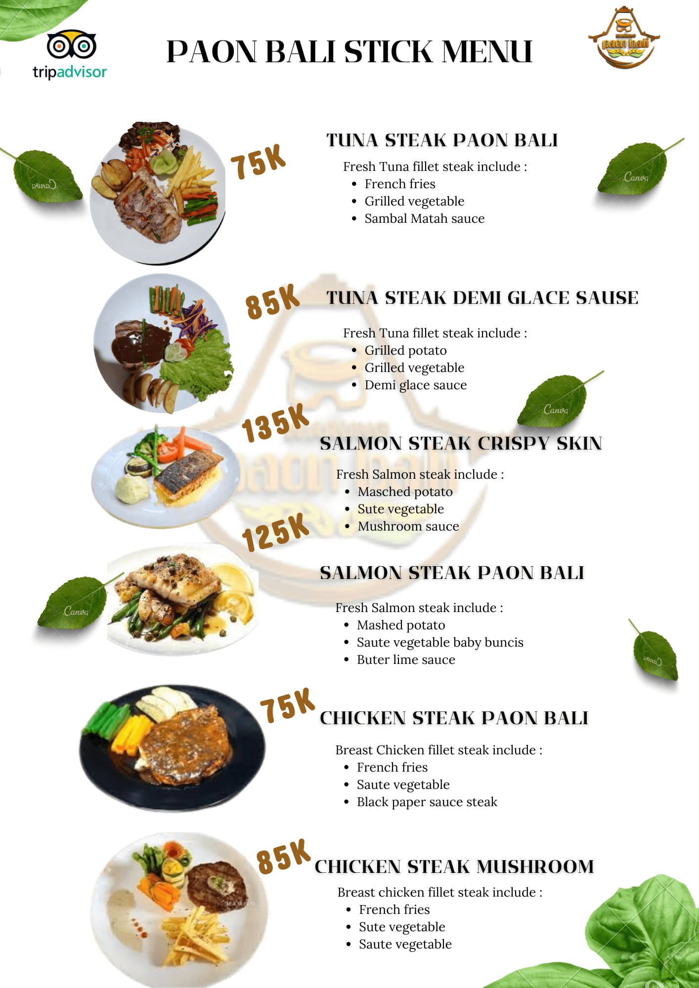 main menu